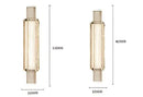 GobekUsa Elegant Bubble LED Crystal Glass Wall Lamp Luxe Gold Bedroom Light