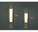 GobekUsa Elegant Bubble LED Crystal Glass Wall Lamp Luxe Gold Bedroom Light