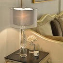 GobekUsa Crystal Table Lamp - Modern Luxe Art Deco Lighting for Living Room, Bedroom, Bedside