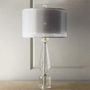 GobekUsa Crystal Table Lamp - Modern Luxe Art Deco Lighting for Living Room, Bedroom, Bedside