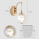 GobekUsa Modern Luxurious Crystal Led Wall Lamp Sconce for Bedroom