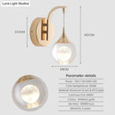 GobekUsa Modern Luxurious Crystal Led Wall Lamp Sconce for Bedroom