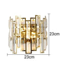 GobekUsa Crystal LED Wall Lamp: Modern Luxury Lighting for Living Room, Bedroom, Study