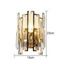 GobekUsa Crystal LED Wall Lamp: Modern Luxury Lighting for Living Room, Bedroom, Study