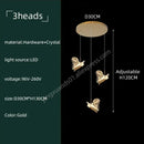GobekUsa Crystal Chandelier: Modern Luxury Pendant Lights for Living Room, Staircase, Villa