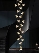 GobekUsa Crystal Chandelier: Modern Luxury Pendant Lights for Living Room, Staircase, Villa