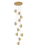 GobekUsa Crystal Chandelier: Modern Luxury Pendant Lights for Living Room, Staircase, Villa
