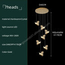 GobekUsa Crystal Chandelier: Modern Luxury Pendant Lights for Living Room, Staircase, Villa