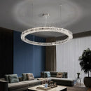 GobekUsa Crystal LED Chandelier: Modern Luxury Chrome Steel & Clear K9 Crystal Lighting