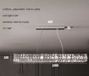GobekUsa Crystal LED Chandelier: Modern Luxury Chrome Steel & Clear K9 Crystal Lighting
