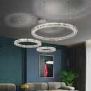 GobekUsa Crystal LED Chandelier: Modern Luxury Chrome Steel & Clear K9 Crystal Lighting