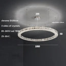 GobekUsa Crystal LED Chandelier: Modern Luxury Chrome Steel & Clear K9 Crystal Lighting