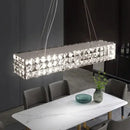 GobekUsa Crystal LED Chandelier: Modern Luxury Chrome Steel & Clear K9 Crystal Lighting