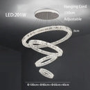 GobekUsa Crystal LED Chandelier: Modern Luxury Chrome Steel & Clear K9 Crystal Lighting