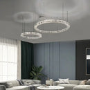 GobekUsa Crystal LED Chandelier: Modern Luxury Chrome Steel & Clear K9 Crystal Lighting
