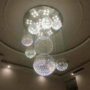 GobekUsa Crystal Ball LED Chandelier: Modern Luxury Pendant Lighting for Living Room