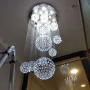 GobekUsa Crystal Ball LED Chandelier: Modern Luxury Pendant Lighting for Living Room