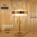 GobekUsa Crystal Gold Floor Lamp for Bedroom & Living Room - Modern Luxury LED Light
