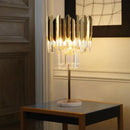 GobekUsa Crystal Gold Floor Lamp for Bedroom & Living Room - Modern Luxury LED Light