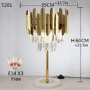 GobekUsa Crystal Gold Floor Lamp for Bedroom & Living Room - Modern Luxury LED Light
