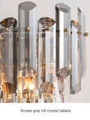 GobekUsa Crystal Gold LED Wall Sconce - Modern Luxury Wall Lamp for Living Room Bedroom Stairs