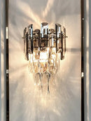 GobekUsa Crystal Gold LED Wall Sconce - Modern Luxury Wall Lamp for Living Room Bedroom Stairs