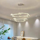 GobekUsa Crystal LED Chandelier Pendant Light Modern Luxury Foyer Ceiling Lamp