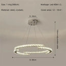 GobekUsa Crystal LED Chandelier Pendant Light Modern Luxury Foyer Ceiling Lamp