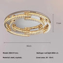 GobekUsa Crystal LED Chandelier Pendant Light Modern Luxury Foyer Ceiling Lamp