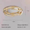GobekUsa Crystal LED Chandelier Pendant Light Modern Luxury Foyer Ceiling Lamp