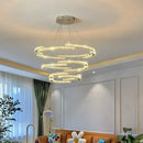 GobekUsa Crystal LED Chandelier Pendant Light Modern Luxury Foyer Ceiling Lamp