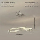 GobekUsa Crystal LED Chandelier Pendant Light Modern Luxury Foyer Ceiling Lamp