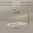 GobekUsa Crystal LED Chandelier Pendant Light Modern Luxury Foyer Ceiling Lamp