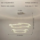 GobekUsa Crystal LED Chandelier Pendant Light Modern Luxury Foyer Ceiling Lamp