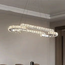 GobekUsa Crystal LED Chandelier Pendant Light Modern Luxury Foyer Ceiling Lamp