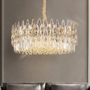 GobekUsa Crystal LED Chandelier | Long Stairway Villa Light | Modern Luxury Post Lamp