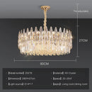 GobekUsa Crystal LED Chandelier | Long Stairway Villa Light | Modern Luxury Post Lamp