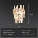 GobekUsa Crystal LED Chandelier | Long Stairway Villa Light | Modern Luxury Post Lamp