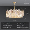 GobekUsa Crystal LED Chandelier | Long Stairway Villa Light | Modern Luxury Post Lamp