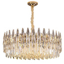 GobekUsa Crystal LED Chandelier | Long Stairway Villa Light | Modern Luxury Post Lamp