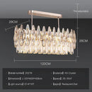 GobekUsa Crystal LED Chandelier | Long Stairway Villa Light | Modern Luxury Post Lamp