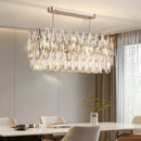 GobekUsa Crystal LED Chandelier | Long Stairway Villa Light | Modern Luxury Post Lamp