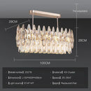 GobekUsa Crystal LED Chandelier | Long Stairway Villa Light | Modern Luxury Post Lamp