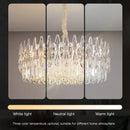 GobekUsa Crystal LED Chandelier | Long Stairway Villa Light | Modern Luxury Post Lamp