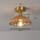 GobekUsa Crystal Glass LED Ceiling Lamp Modern Luxury Interior Lighting Fixture