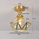 GobekUsa Crystal Glass LED Ceiling Lamp Modern Luxury Interior Lighting Fixture