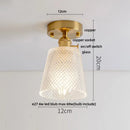 GobekUsa Crystal Glass LED Ceiling Lamp Modern Luxury Interior Lighting Fixture