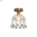 GobekUsa Crystal Glass LED Ceiling Lamp Modern Luxury Interior Lighting Fixture
