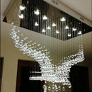 GobekUsa Eagles Crystal Chandelier LED Lights Modern Luxury Design Living Room Lighting