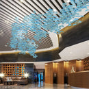 GobekUsa Glass High Ceiling LED Chandeliers Modern Living Room Luxury Design